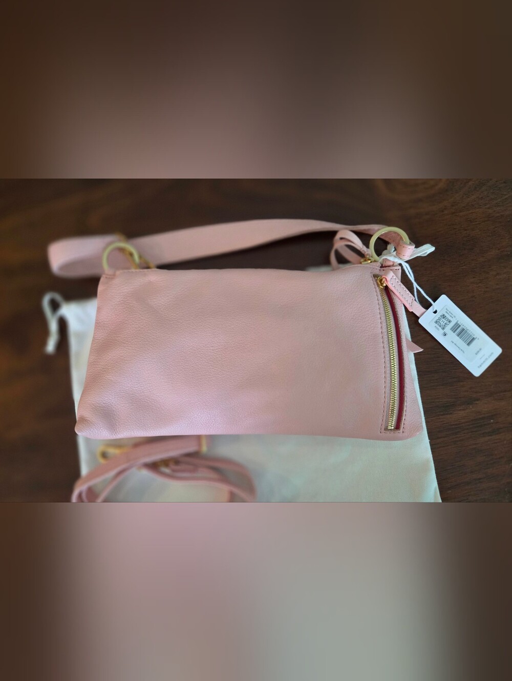 NWT $295 Hammitt KYLE Leather Crossbody Shoulder Bag Purse FLAMINGO Pink Small - Picture 8 of 9